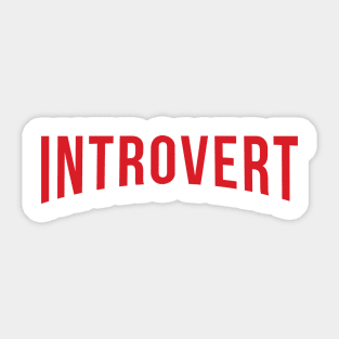 Introvert Sticker